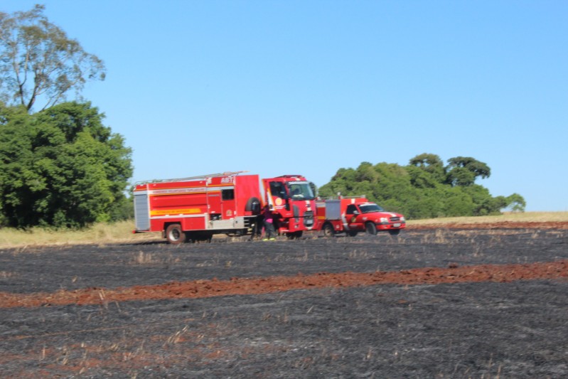 Incêndio atinge lavoura no interior de Tapejara