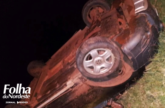 Motorista fica ferido em capotamento na rodovia entre São João da Urtiga e Paim Filho
