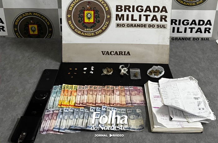 Homem é preso por tráfico de drogas em Vacaria