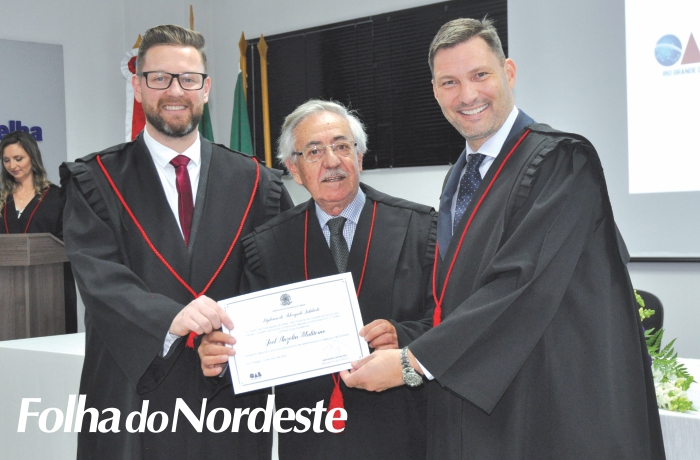 Joel Anzolin Muliterno recebe Diploma de Advogado Jubilado 