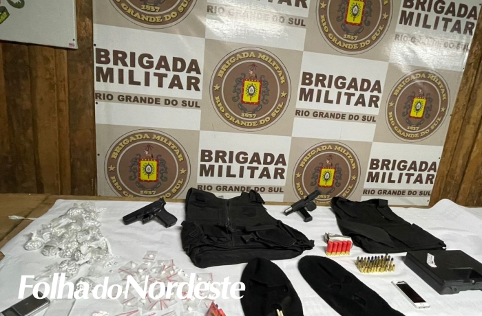 Brigada Militar prende dois homens por tráfico de drogas em Lagoa Vermelha