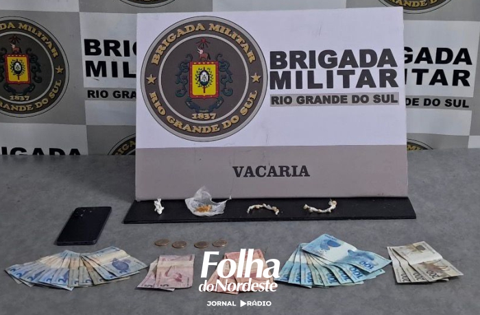 Brigada Militar prende homem por tráfico de drogas em Vacaria