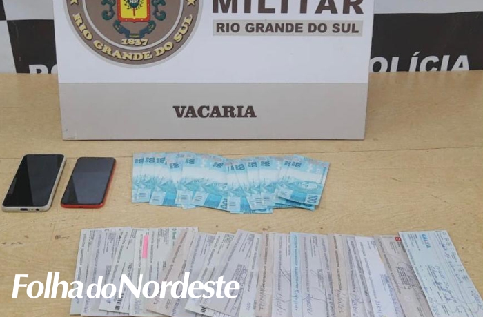Brigada Militar efetua prisão de homem com notas falsas em Lagoa Vermelha