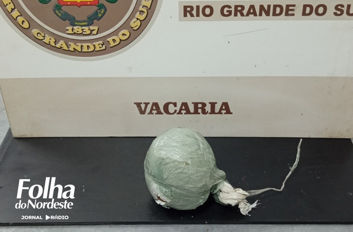 Homem é preso por tráfico de drogas em pomar de Vacaria