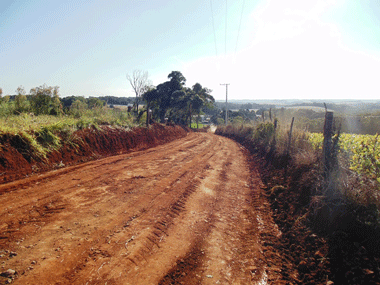 Em Ibiraiaras, estradas do interior seguem recebendo melhorias