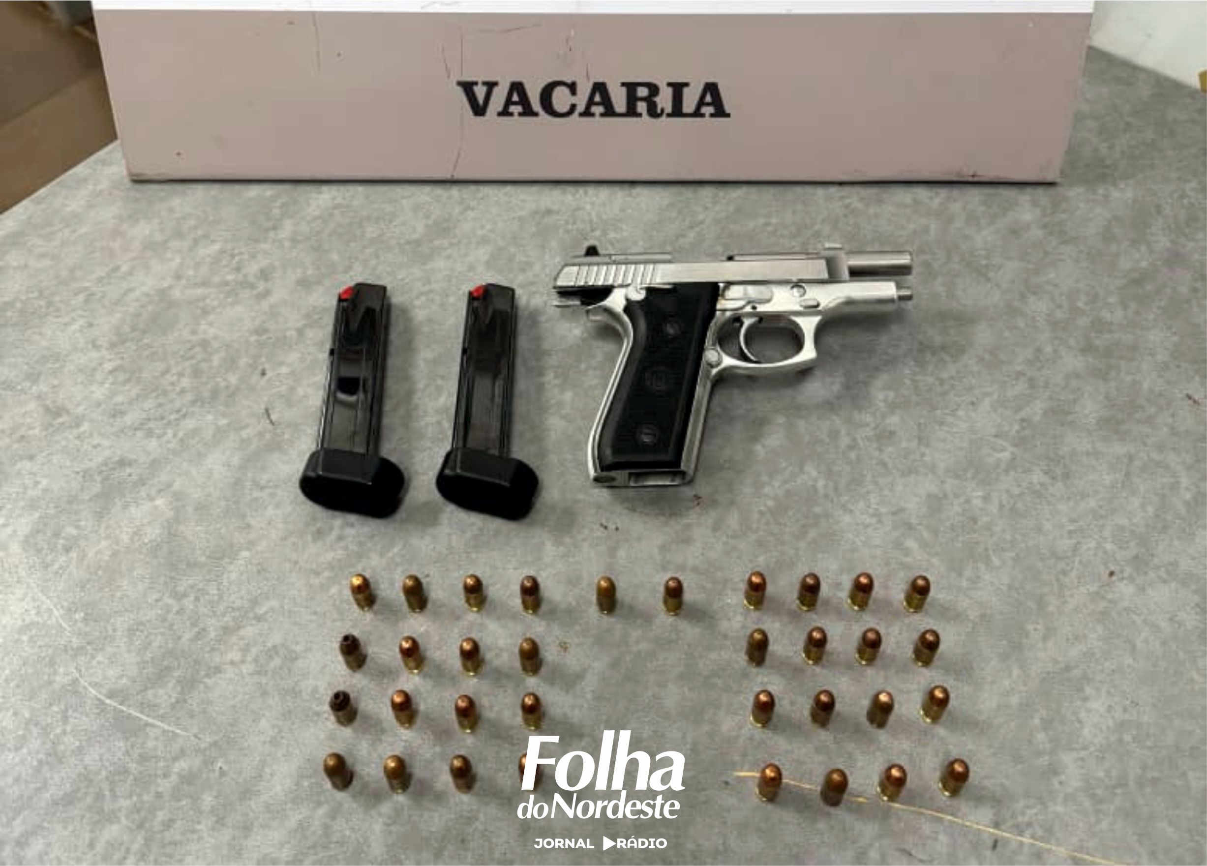 Homem é preso por porte ilegal de arma de fogo durante ação da Brigada Militar em Vacaria