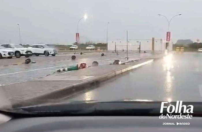 Temporal causa transtornos no Aeroporto Lauro Kurtz em Passo Fundo