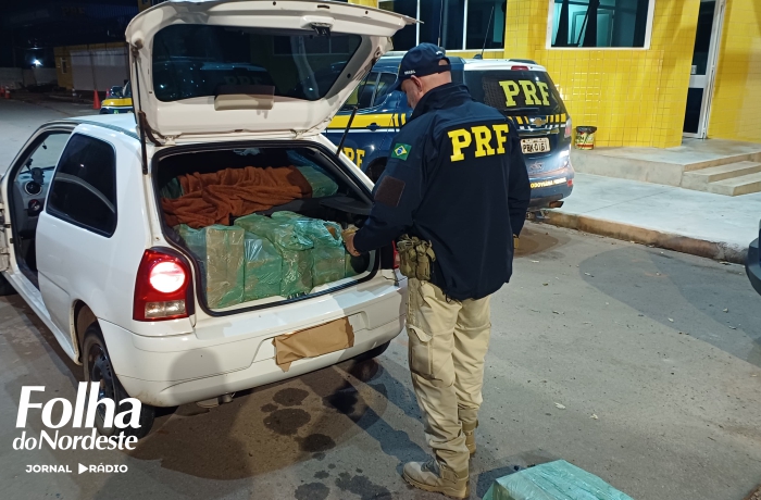 PRF prende casal transportando mais de meia tonelada de maconha em Lagoa Vermelha