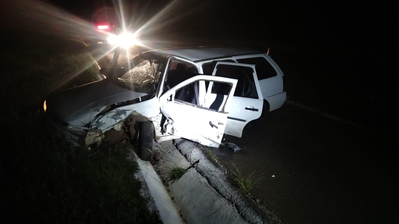 Colisão frontal entre dois veículos na BR 285 deixa dois feridos
