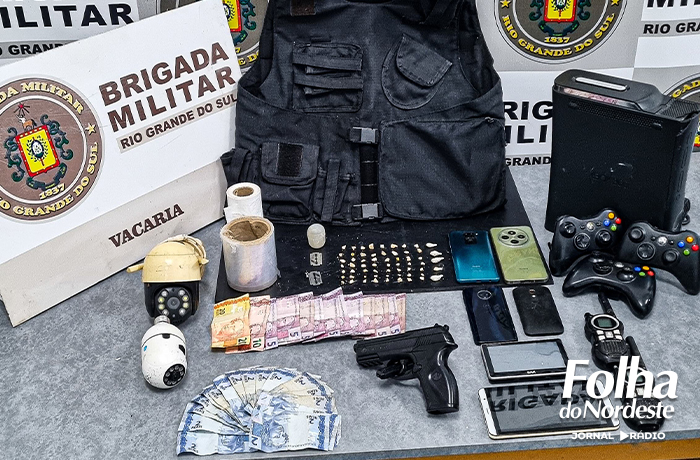 Casal é preso por tráfico de drogas 