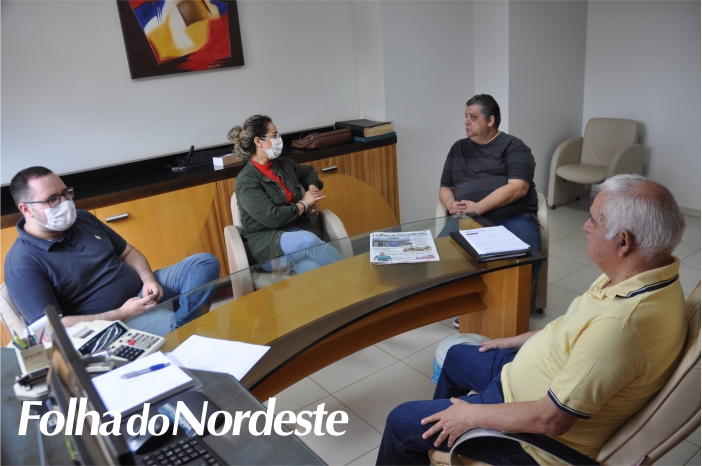 Folha recebe visita da assessoria de imprensa do Legislativo