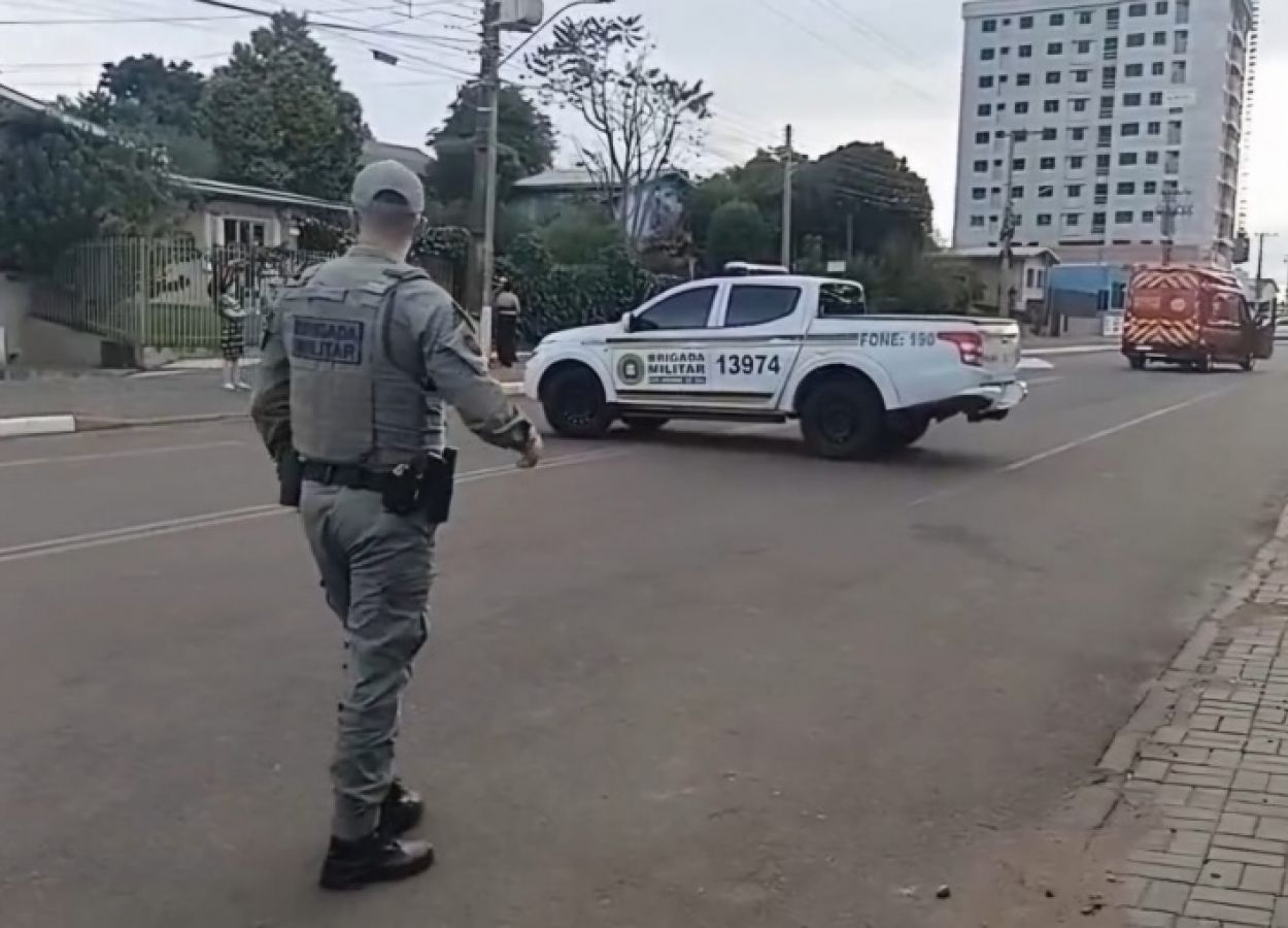 Atropelamento causa morte de idosa no centro de Lagoa Vermelha