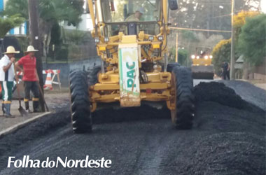 São João da Urtiga realiza recapeamento asfáltico