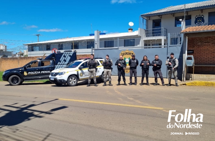 Polícia Penal e Brigada Militar realizam operação de fiscalização de presos