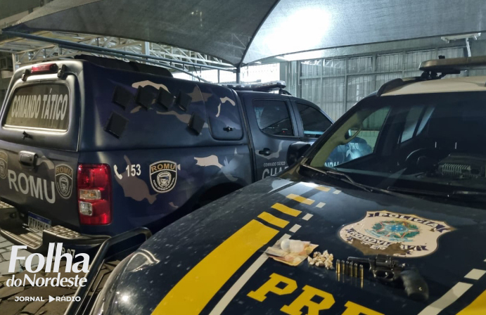 PRF prende pai e filho com arma e drogas em Vacaria