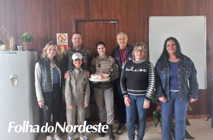 Brigada Militar realiza sonho de menina no seu aniversário de 11 anos