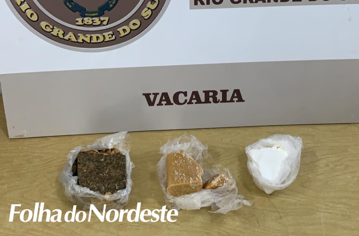 Brigada Militar efetua prisão de indivíduo por tráfico de drogas em Vacaria