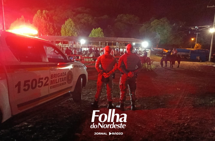Brigada Militar realiza policiamento preventivo durante o 27º Rodeio Crioulo em Cacique Doble