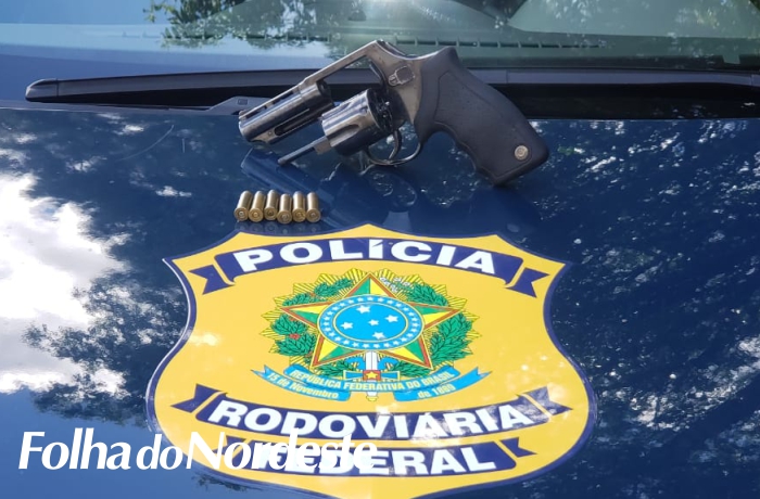 Polícia Rodoviária prende criminoso com revólver