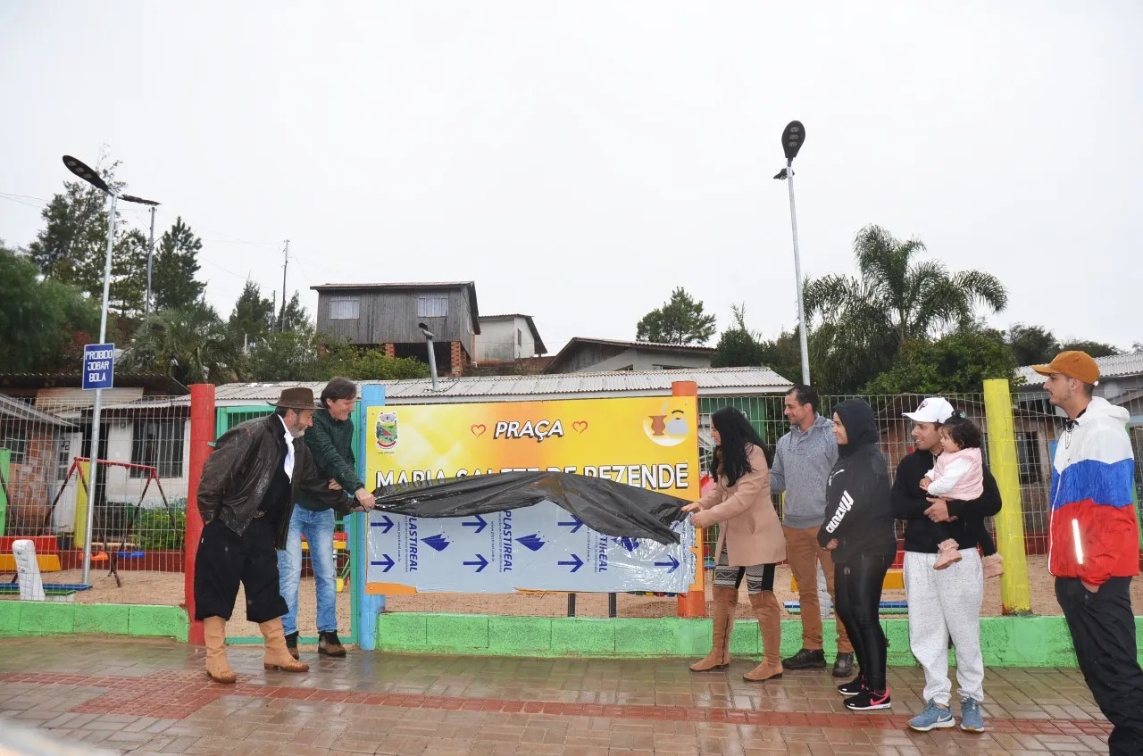 Região: São José do Ouro inaugura nova praça no Bairro Canções