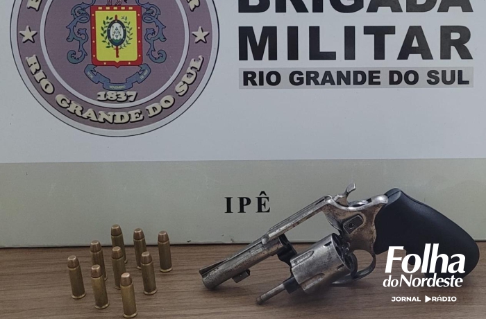 Brigada Militar prende dois homens em Ipê por porte ilegal de arma e direção sob efeito de drogas