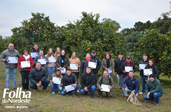Curso de Fruticultura qualifica produtores em Lagoa Vermelha