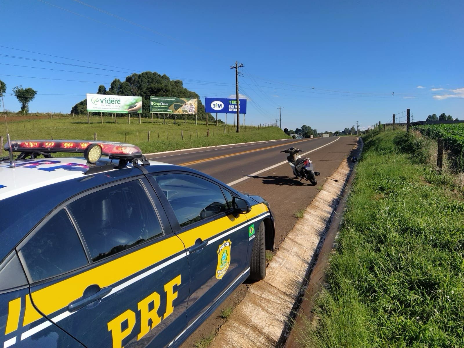 PRF recupera moto furtada em Lagoa Vermelha