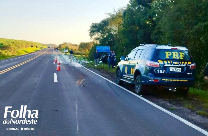 Capotamento resulta em uma morte na BR 386