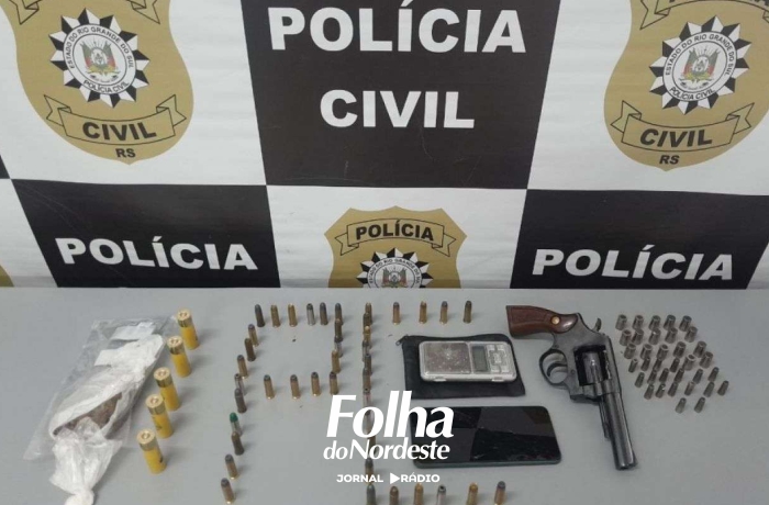 Adolescente é apreendido por tráfico de drogas e posse de arma em Lagoa Vermelha