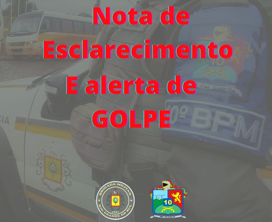  Brigada Militar alerta população de Campestre da Serra sobre golpe