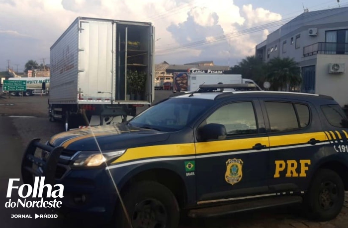 PRF apreende caminhão com mais de 600 garrafas de vinho em fundo falso 