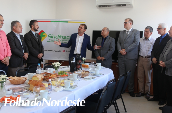 Diretoria do Sindifisco-RS recepciona o deputado Paparico Bacchi