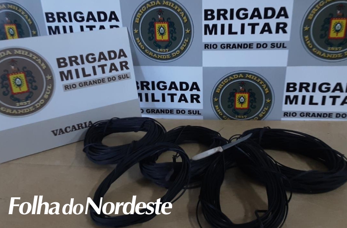BM prende casal por furto de fios de cobre
