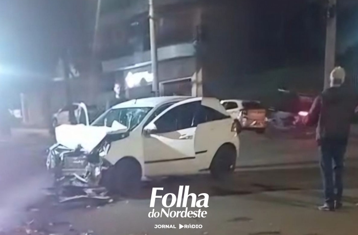 Acidente de trânsito deixa uma pessoa ferida no centro de Lagoa Vermelha
