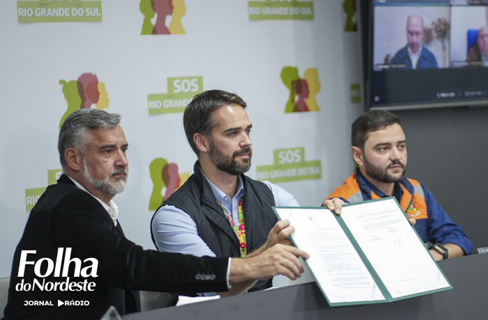 Leite sanciona lei que cria Plano Rio Grande e fundo para reconstrução