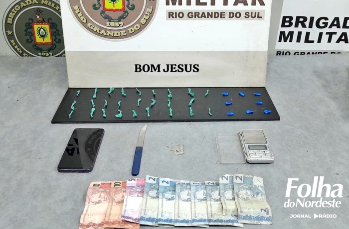 Homem é preso por tráfico de drogas em Bom Jesus