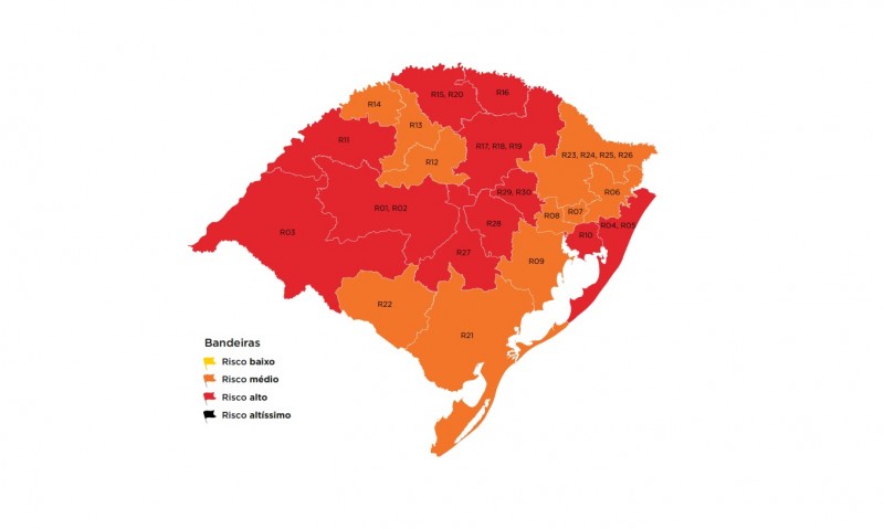 Região de Passo Fundo permanece na Bandeira Vermelha na 39ª rodada