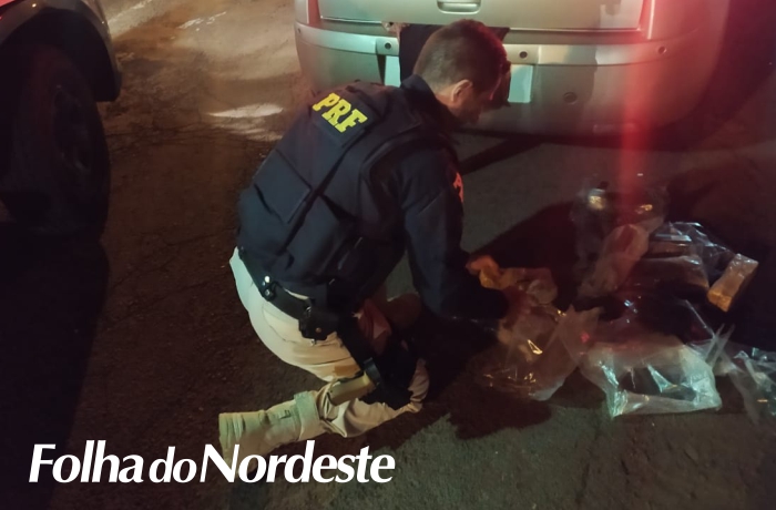 PRF prende casal de traficantes com cocaína