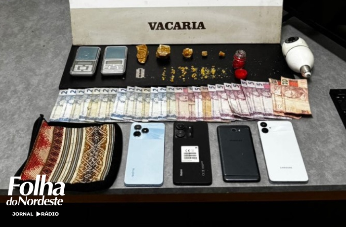 Homem é preso por tráfico de drogas no bairro São Francisco, em Vacaria