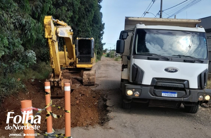 Rua Walter Muliterno no bairro Monte Belo recebe primeiras etapas para pavimentação