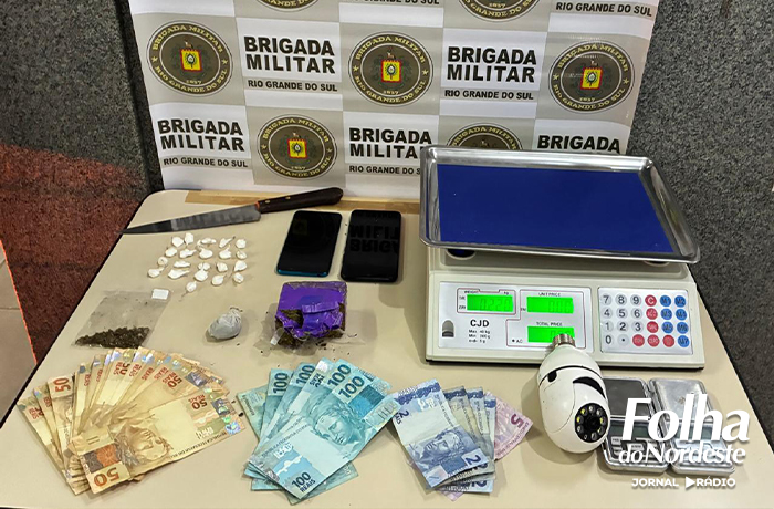 Homem é preso por tráfico de drogas no bairro São José, em Lagoa Vermelha