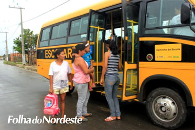 Transporte escolar funcionará normalmente nessa segunda-feira pela manhã