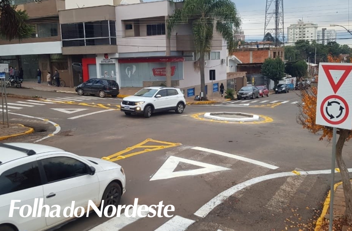 Nova rotatória quer diminuir acidentes no Município de Lagoa Vermelha