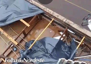 Temporal causa prejuízos no Hospital São Paulo em Lagoa Vermelha