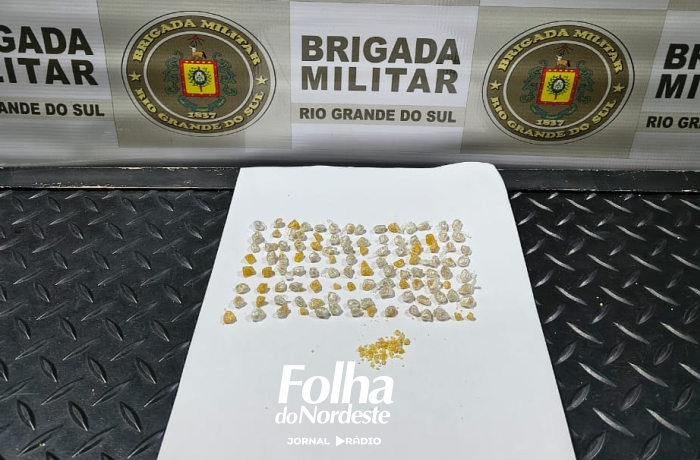 Brigada Militar apreende entorpecentes no bairro São Cristóvão em Lagoa Vermelha