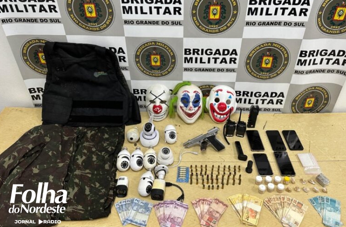 Suspeito de praticar homicídio é preso com arsenal em Vacaria