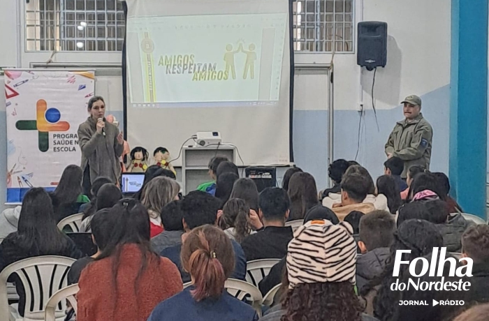 Brigada Militar realiza palestra sobre bullying em escola de Lagoa Vermelha