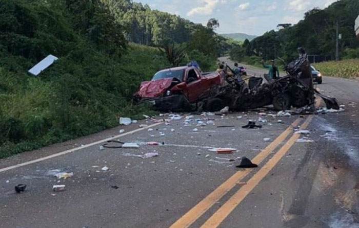 Grave acidente em Sananduva envolve três veículos