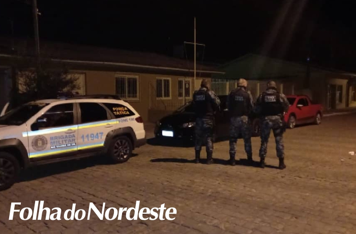 Em Campestre da Serra, Brigada Militar recupera dois veículos e prende três homens