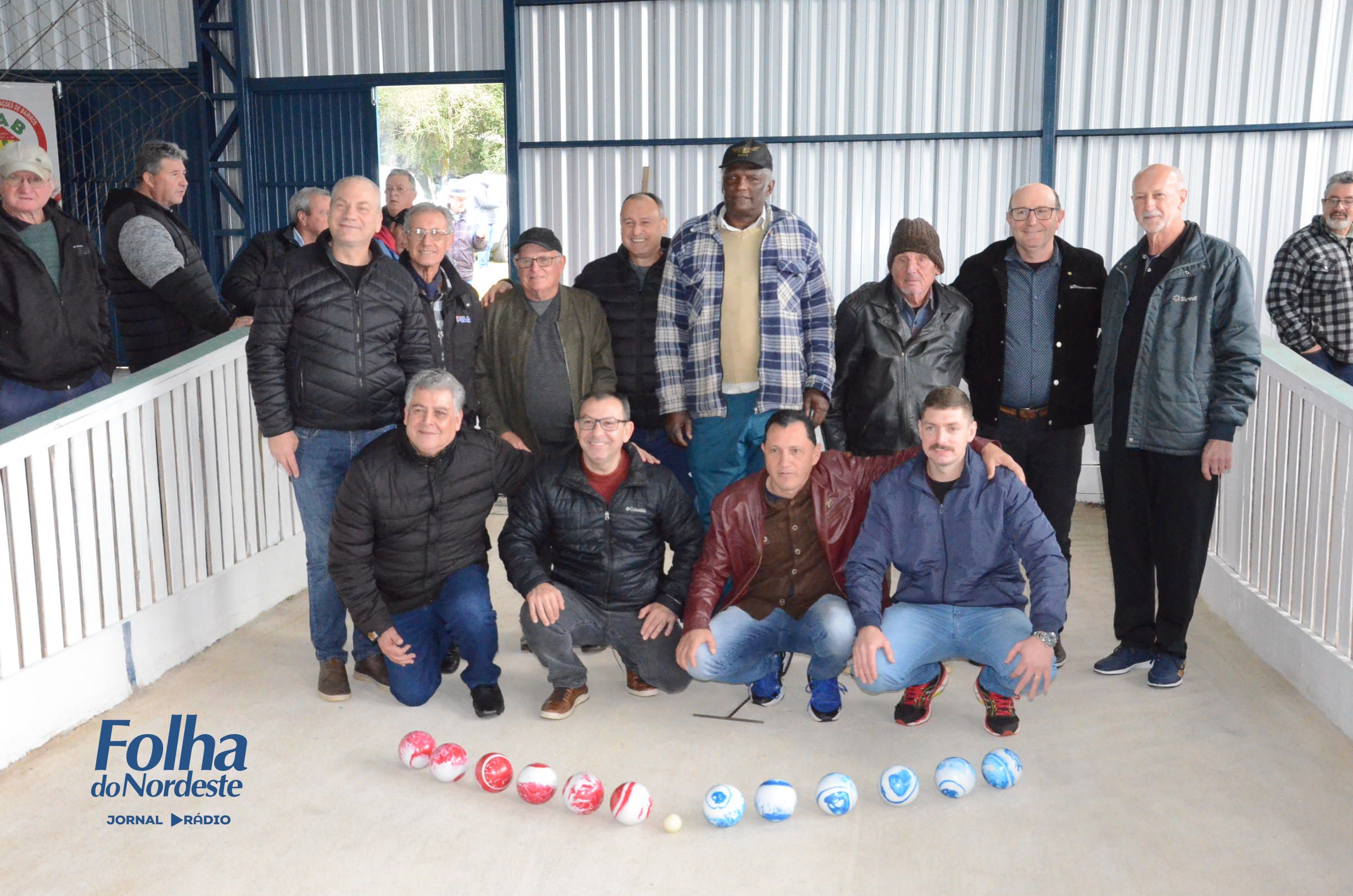 Abertura do 1º Campeonato Interbairros de Bochas homenageia Arlindo Mello em Lagoa Vermelha